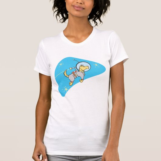 Hunde im Weltraum Frauen T - Shirt (Vorderseite)