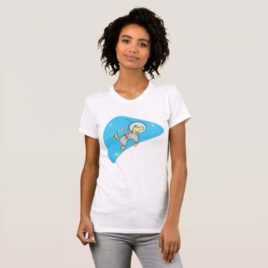 Hunde im Weltraum Frauen T - Shirt (Vorne ganz)