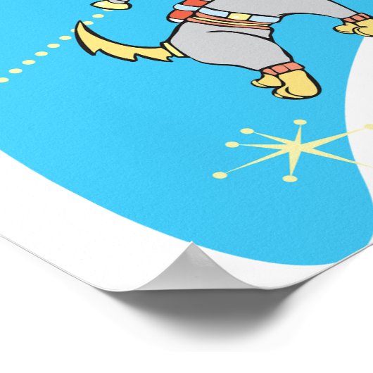 Hunde im Weltraumposter Poster (Ecke)