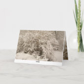 Hunde im Winter Karte (Rückseite)