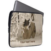 Hunde im Winter Laptopschutzhülle (Vorne Rechts)