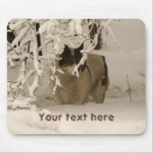 Hunde im Winter Mousepad (Vorne)