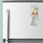 Hunde in Adirondack Stühle Pastel Beach Szene Magnet