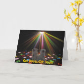 Hunde in der Disko Karte (Gelbe Blume)