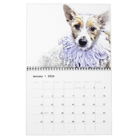 Hunde in der Kunst - Kalender (Jan 2026)