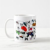 Hunde in der Mantel-Tasse Kaffeetasse (Links)