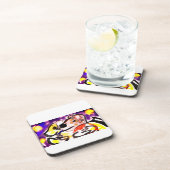 Hunde in der Nacht Getränkeuntersetzer (Rechte Seite)