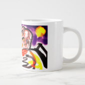 Hunde in der Nacht Jumbo-Tasse (Rechts)