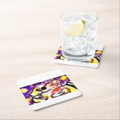 Hunde in der Nacht Rechteckiger Pappuntersetzer (Vor Ort)