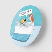 Hunde in der Tube merkt, dass der Hund duft Runde Wanduhr (Winkel)