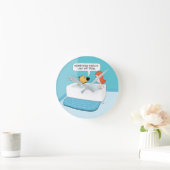 Hunde in der Tube merkt, dass der Hund duft Runde Wanduhr (Zuhause)