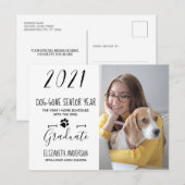 Hunde in der Vorjahresperiode 2021 Foto Ankündigungspostkarte (Vorne/Hinten)