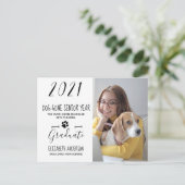Hunde in der Vorjahresperiode 2021 Foto Ankündigungspostkarte (Stehend Vorderseite)