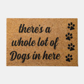 Hunde in diesem Hund Hund Lover Coir Eintritt Fußmatte (Vorderseite)