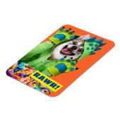 Hunde in Dinosaur-Kostüm Magnet (Linke Seite)