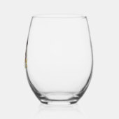 Hunde in einem Blumengarten Weinglas Ohne Stiel (Links)