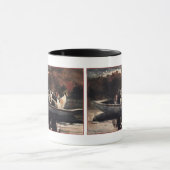 Hunde in einem Boot von Winslow Homer Tasse (Zentrum)