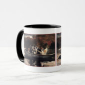 Hunde in einem Boot von Winslow Homer Tasse (Vorderseite Links)