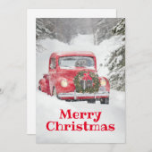 Hunde in einem Lastwagen Einladung (Vorne/Hinten)