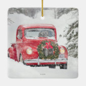 Hunde in einem LKW Keramikornament (Rückseite)