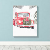 Hunde in einem LKW Leinwanddruck (Insitu (Holzboden))