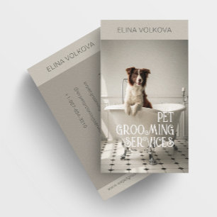Hunde in einer Badewanne Visitenkarte