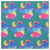 Hunde in farbenfrohen Aquarellfarben Stoff (Muster)