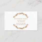 Hunde in Form eines Goldkreises Visitenkarte (Rückseite)