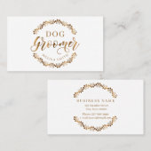 Hunde in Form eines Goldkreises Visitenkarte (Vorne/Hinten)