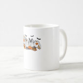 Hunde in Ghost Costumes Halloween Classic T - Shir Kaffeetasse (VorderseiteRechts)