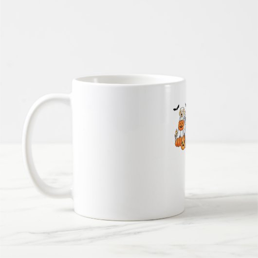 Hunde in Ghost Costumes Halloween Classic T - Shir Kaffeetasse (Links)