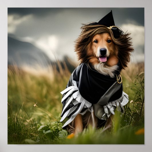 Hunde in Halloween-Kostüm Poster (Vorne)