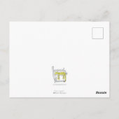 Hunde in Halloween-Kostümen Postkarte (Rückseite)