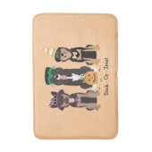 Hunde in Halloween-Kostümen probieren oder behande Badematte (Vorderseite Vertikal)