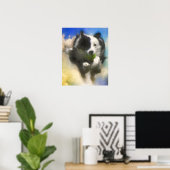 HUNDE IN HEAVEN BALL PATROL Australian Shepherd Poster (Heimbüro)