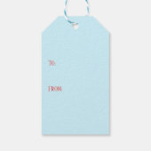 Hunde in Heißluftballon Geschenkanhänger (Rückseite)