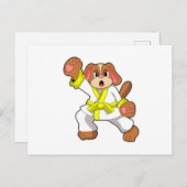 Hunde in Karate Martial Arts Postkarte (Vorne/Hinten)