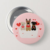 Hunde in Liebe Button (Vorne & Hinten)