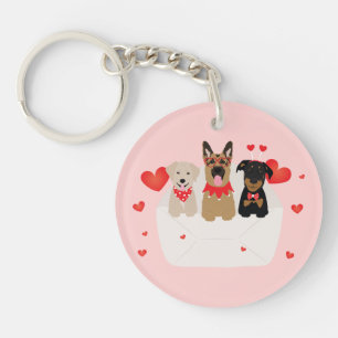Hunde in Liebe Schlüsselanhänger