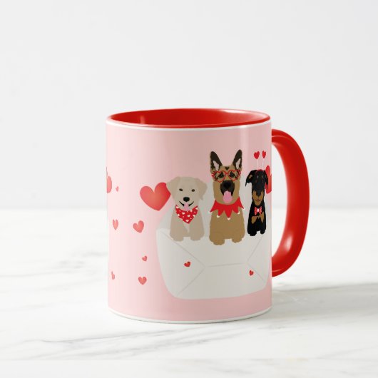 Hunde in Liebe Tasse (VorderseiteRechts)