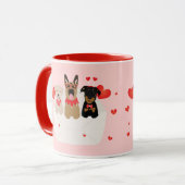 Hunde in Liebe Tasse (Vorderseite Links)