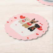 Hunde in Liebe Untersetzer (angewinkelt)