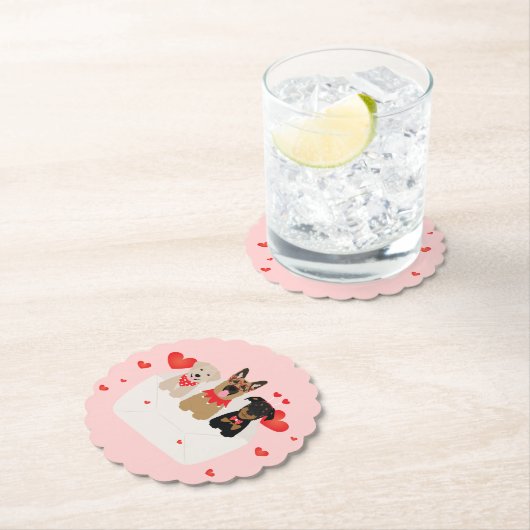 Hunde in Liebe Untersetzer (Vor Ort)