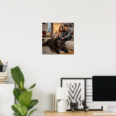 Hunde in Neufundland entspannen Poster (Heimbüro)