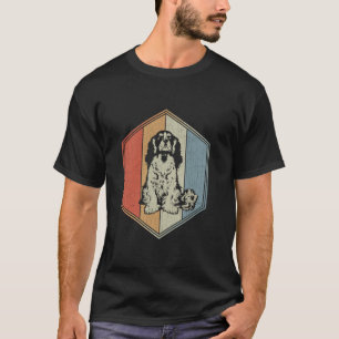 Hunde in Neufundland mit gestörtem Design Retro Ne T-Shirt