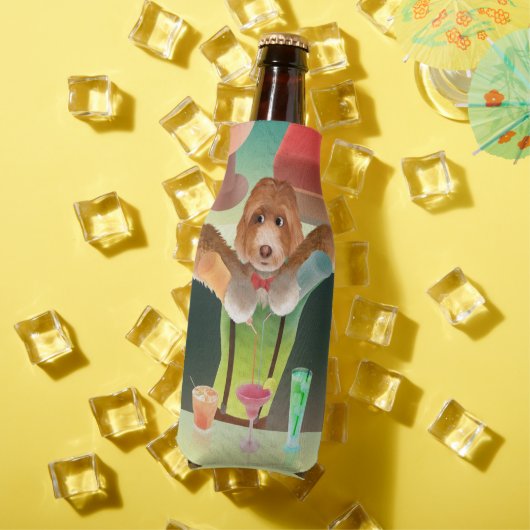 Hunde in Retro-Bar Flaschenkühler (In Situ Sommer)