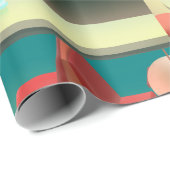 Hunde in Retro-Bar Geschenkpapier (Rolleneckpunkt)