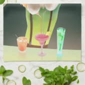 Hunde in Retro-Bar Geschirrtuch (Gefaltet)