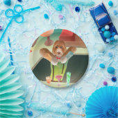 Hunde in Retro-Bar Pappteller (Party)