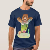 Hunde in Retro-Bar T-Shirt (Vorderseite)